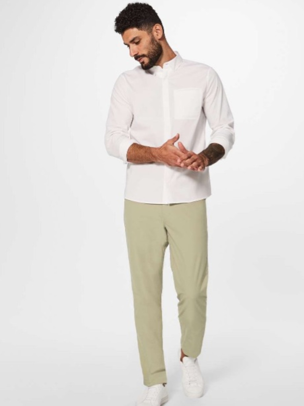 Lululemon Tofino Sand Khaki Tan Lightweight Athleisure ABC Pant Classic 32